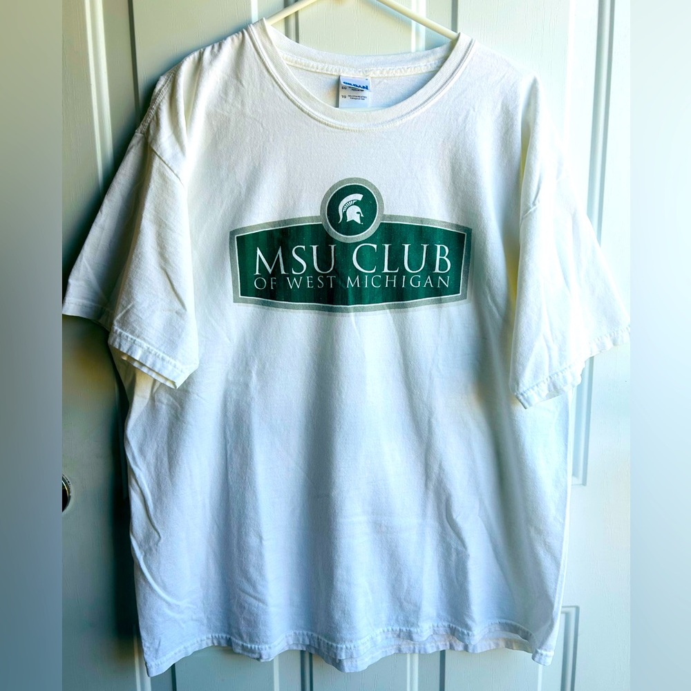 Men’s MSU Club Of West Michigan XL Tshirt Michigan State Spartans S/S Tee Shirt
